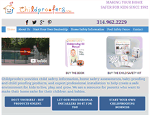 Tablet Screenshot of childproofers.com